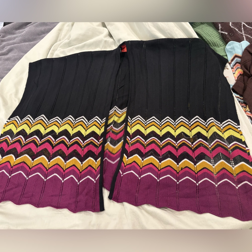 Missoni for Target Black and Multicolor Chevron Women's Poncho top